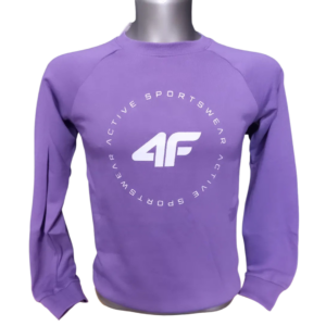 Bluza dziewczęca 4FJAW23TSWSF637 4F fioletowa rozmiar 158