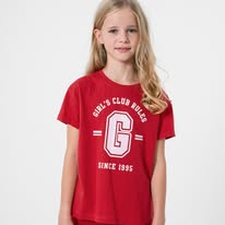 Koszulka dziewczęca 4F czerwona rozmiar 146/152