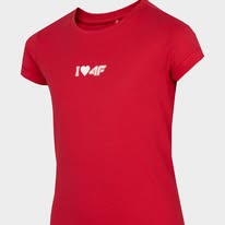 Koszulka dziecięca 4F HJZ22-JTSD005 czerwona