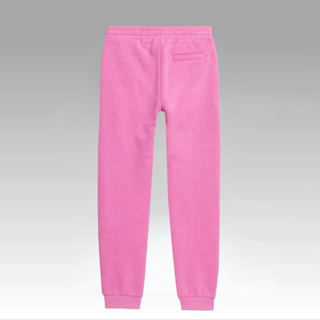 Spodnie dresowe bawełniane dziewczęce 4F różowe - obrazek 2