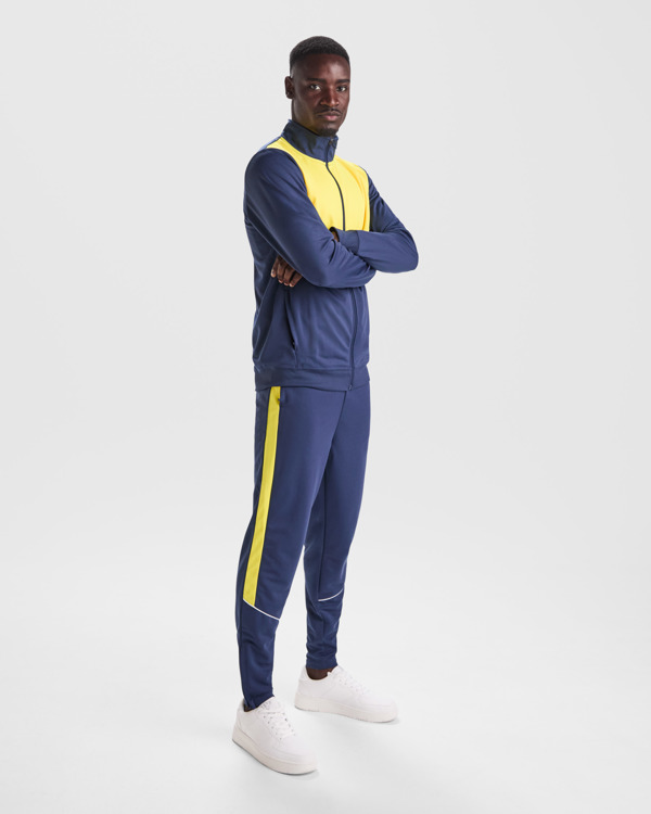 Dres sportowy z wysokim kołnierzem - kolor-granatowo/zielony - obrazek 8