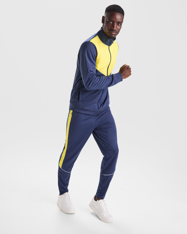 Dres sportowy z wysokim kołnierzem - kolor-granatowo/zielony - obrazek 2