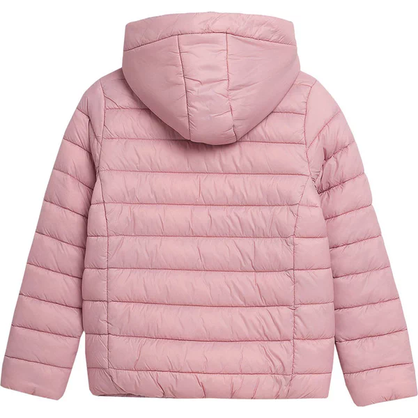 Kurtka dziecięca puchowa przejściowa 4F 4FJAW23TDJAF266 Regular Fit różowa - obrazek 2