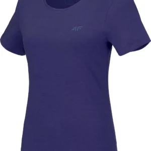 Koszulka damska 4FWMM00TTSHF1845 4F fioletowa rozmiar L