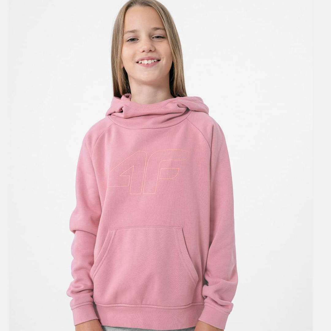 Bluza dziecięca z kapturem 4F różowa rozmiar 152