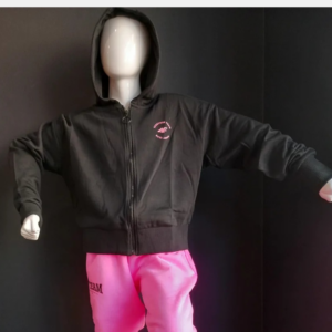 Bluza dziecięca z kapturem rozpinana 4F czarna rozmiar 158