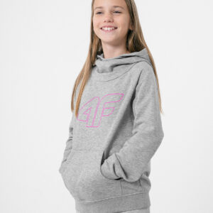 Bluza dziecięca z kapturem 4F szara