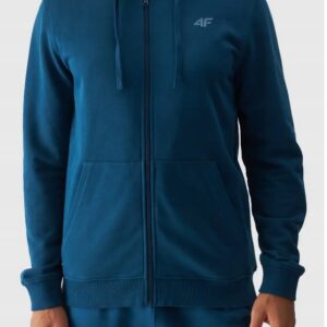 Bluza męska z kapturem 4FWSS24TSWSM0951 -( morska zieleń)