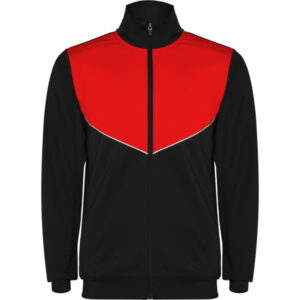 Dres sportowy z wysokim kołnierzem - kolor - czarno/czerwony