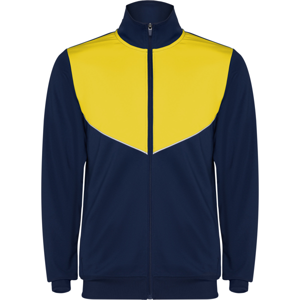 Dres sportowy z wysokim kołnierzem - kolor-granatowo/żółty - obrazek 5