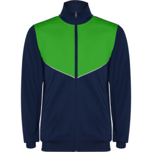 Dres sportowy z wysokim kołnierzem - kolor-granatowo/zielony