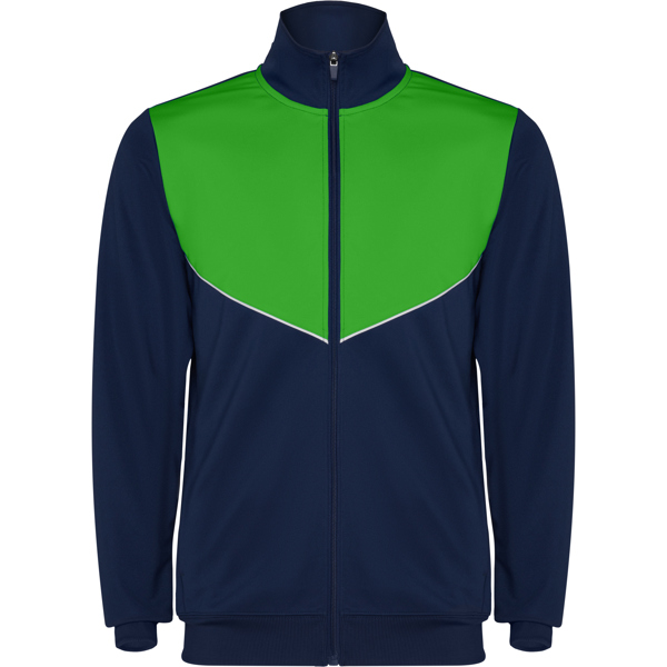 Dres sportowy z wysokim kołnierzem - kolor-granatowo/zielony