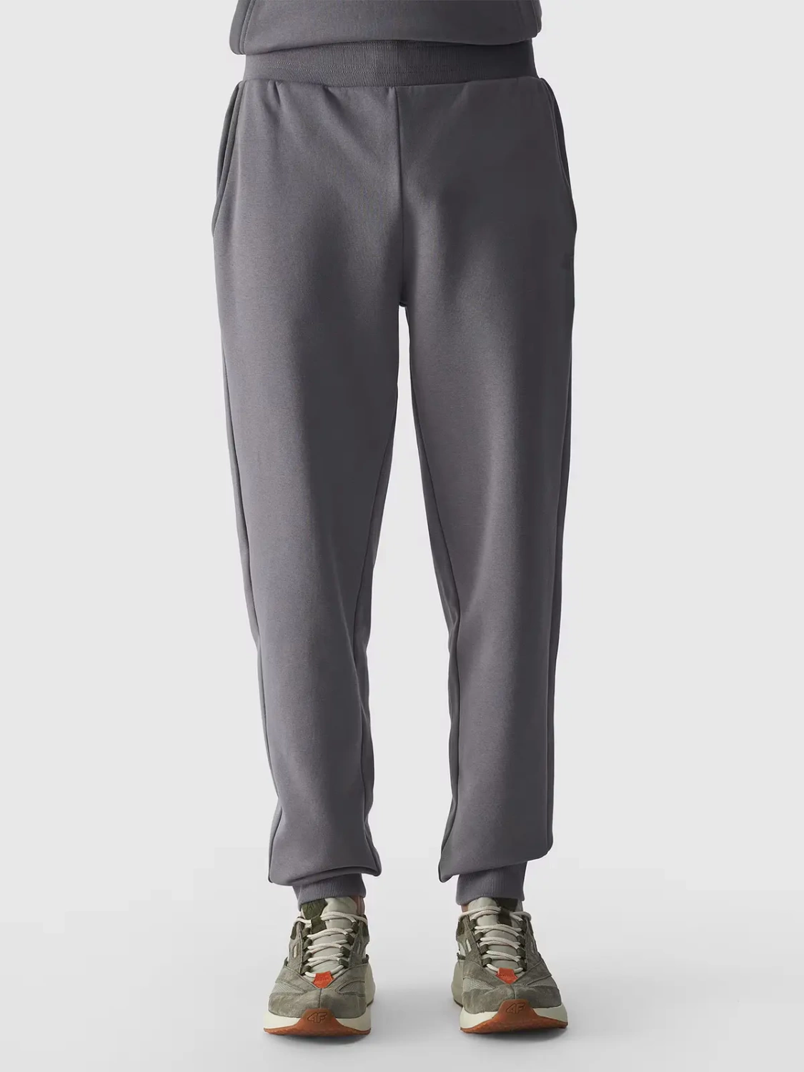 Spodnie dresowe męskie 4F REGULAR FIT 4FWMM007ROM0943 Szare M