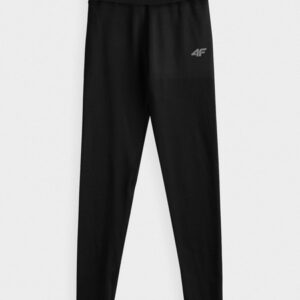 Legginsy bawełniane dziecięce 4F Czarne rozmiar 152