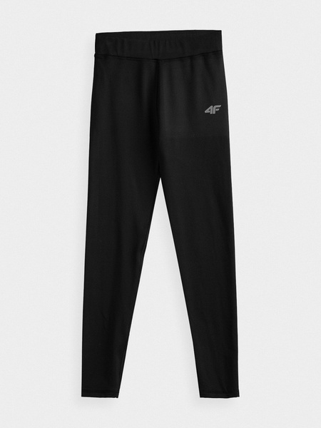 Legginsy bawełniane dziecięce 4F Czarne rozmiar 152