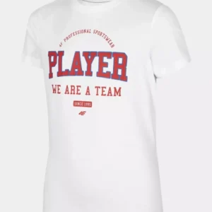 Koszulka dziecięca 4F biała rozmiar 146