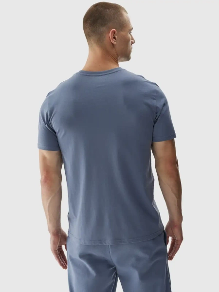 Koszulka męska 4FWAW24TTSHM1586 4F niebieska - obrazek 2