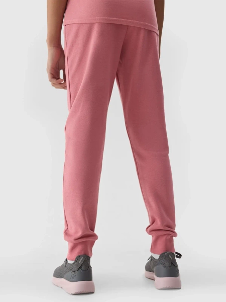 Spodnie dresowe dziecięce 4F różowe rozmiar 152 - obrazek 2